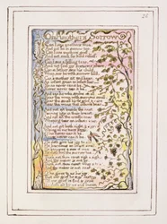 Auf eines anderen Leid: Platte 28 aus Songs of Innocence and of Experience (Kopie R) c.1802-08